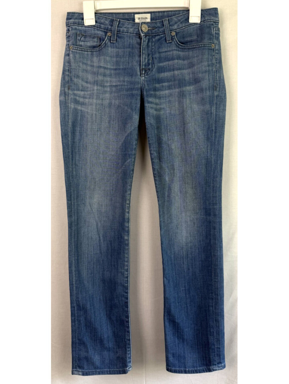 Hudson Women Jeans Size 27 Blue Skinny Stretch Low Rise *Made in USA*